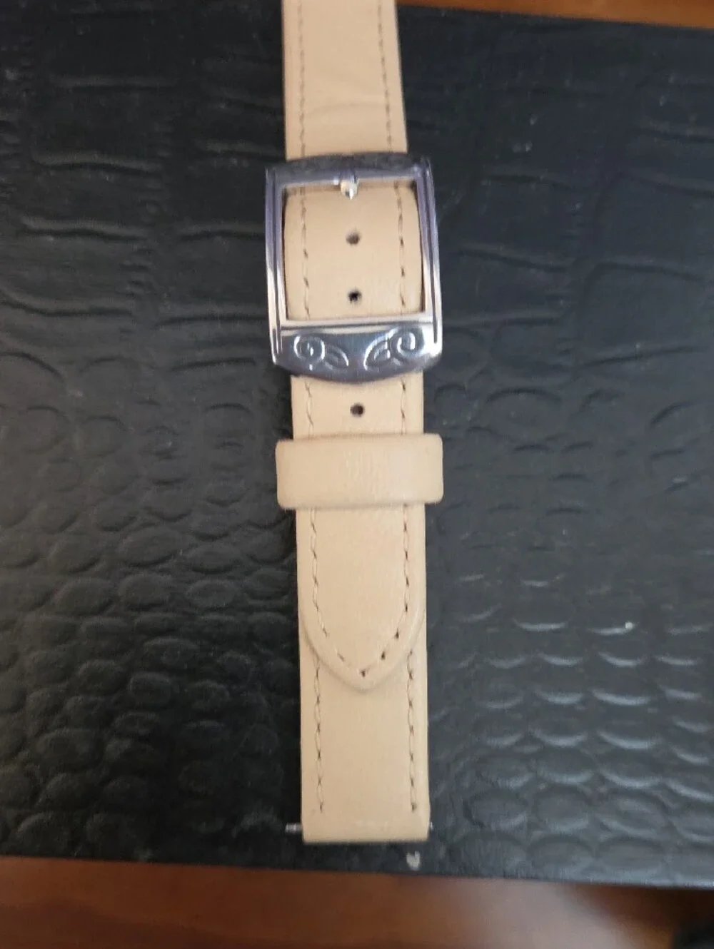 Brighton Silver-Tone Women's Watch with White Dial
